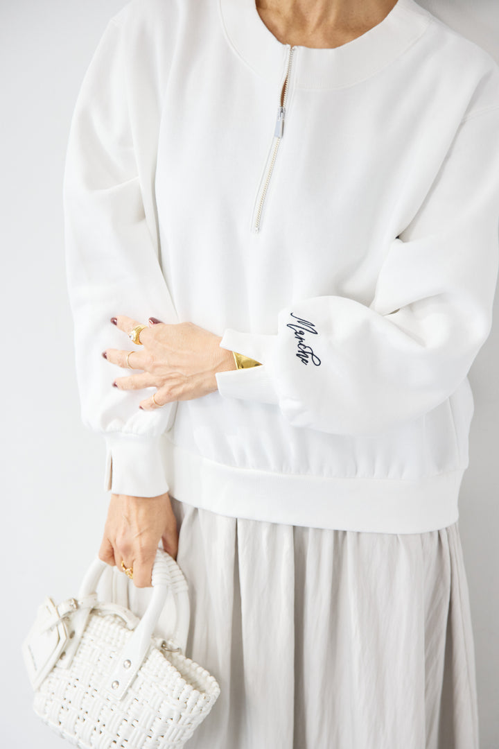 ハーフジップドッキングワンピース