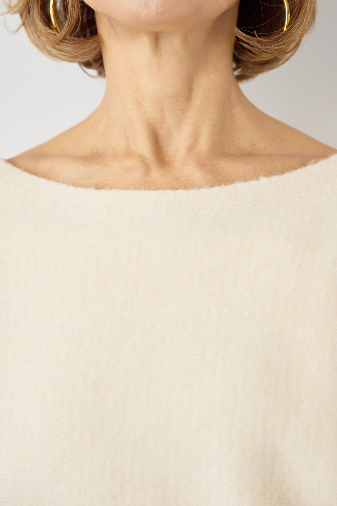 [SET]ふんわりシャギー ボートネックニットプルオーバー+裾レースキャミソール(2set)