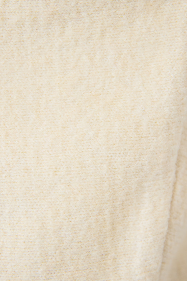 [SET]ふんわりシャギー ボートネックニットプルオーバー+裾レースキャミソール+ソフトツイル ニュアンスワイドデニム(3set)