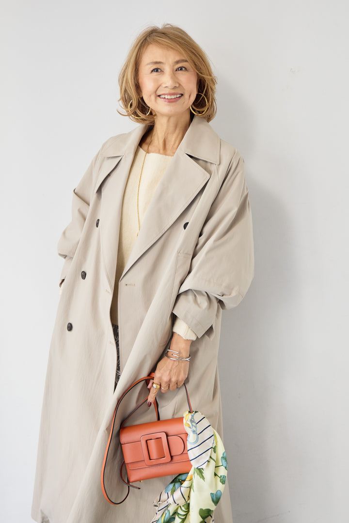 バックデザイン・ビッグシルエットスプリングコート