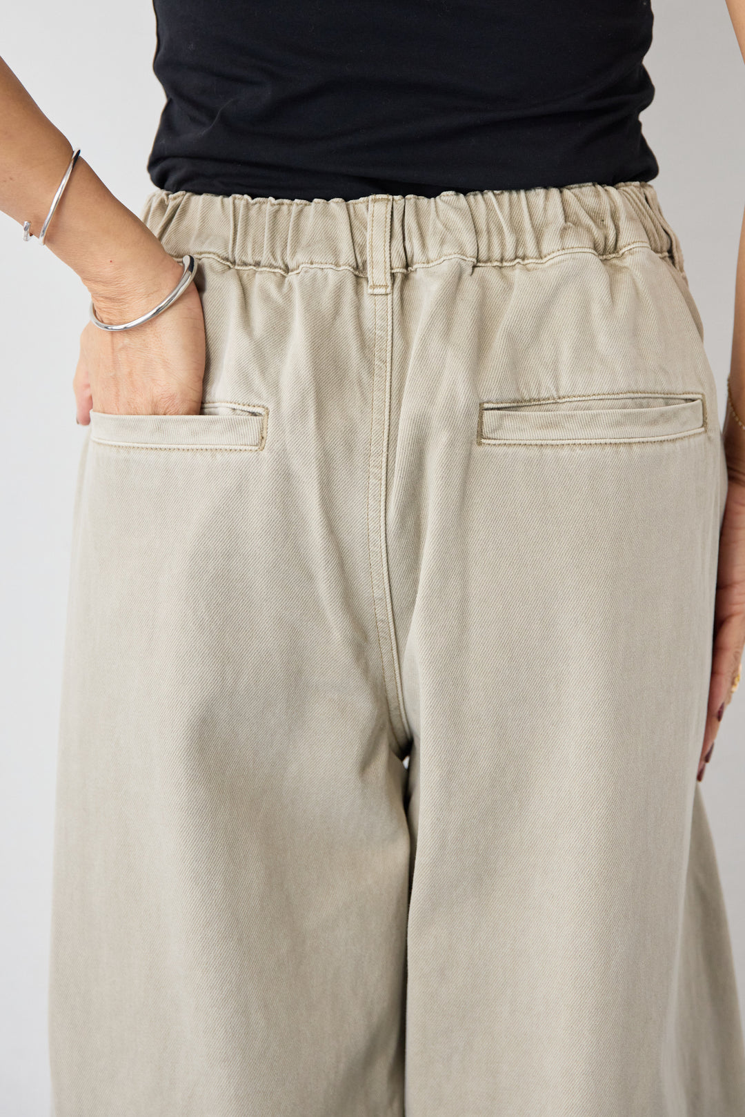 [SET]ふんわりシャギー ボートネックニットプルオーバー+裾レースキャミソール+ソフトツイル ニュアンスワイドデニム(3set)