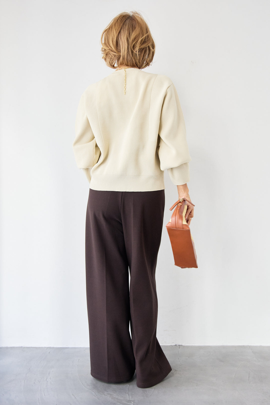 モダンメタルボタン・カーディガン