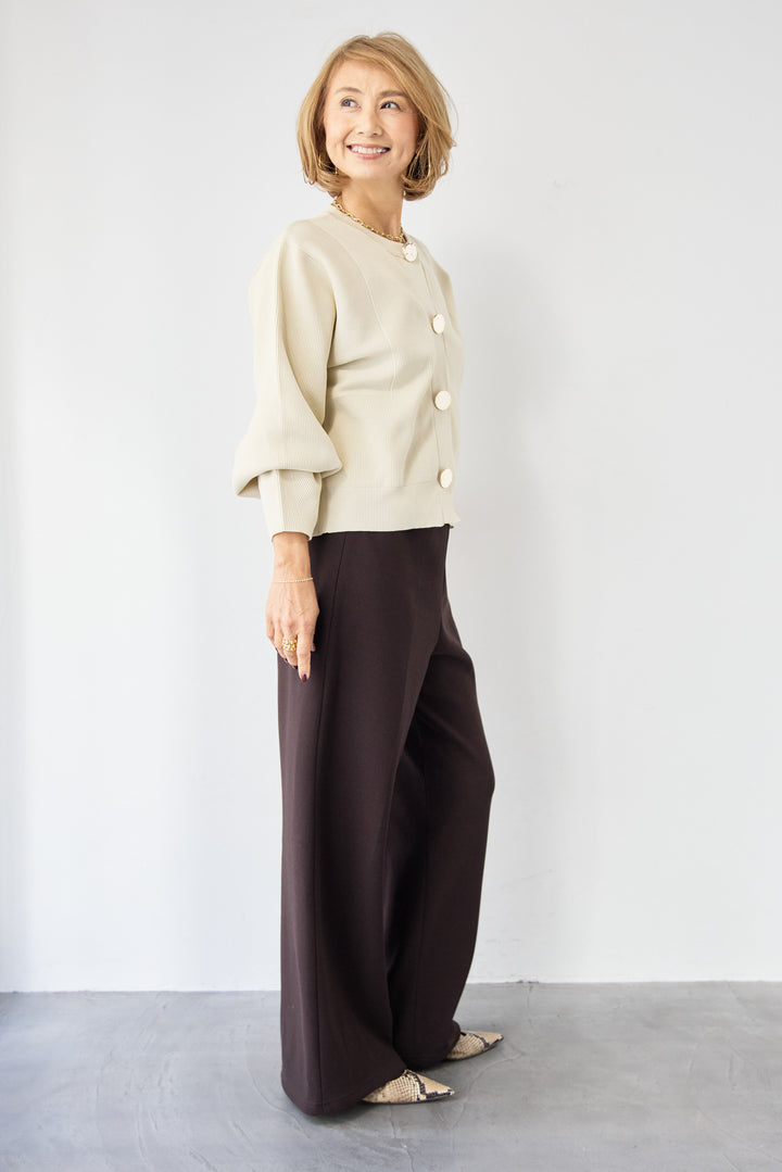 モダンメタルボタン・カーディガン