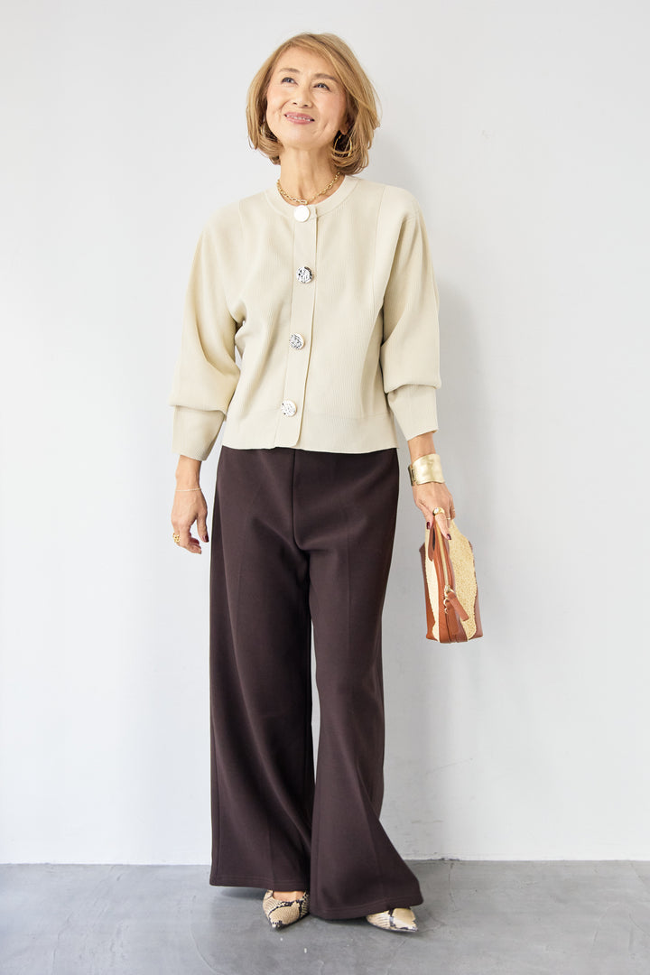 モダンメタルボタン・カーディガン