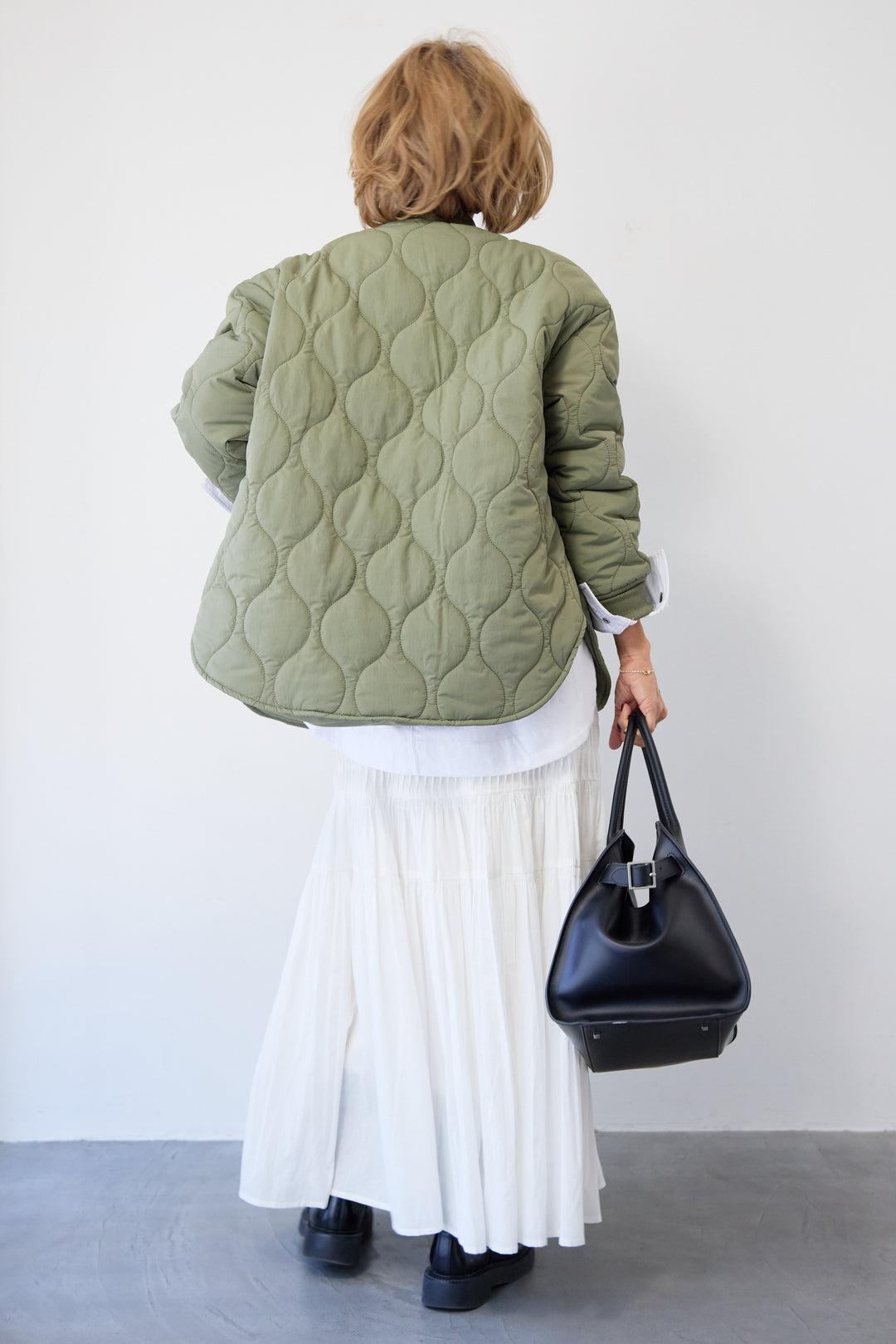 キルティング中綿ジャケット