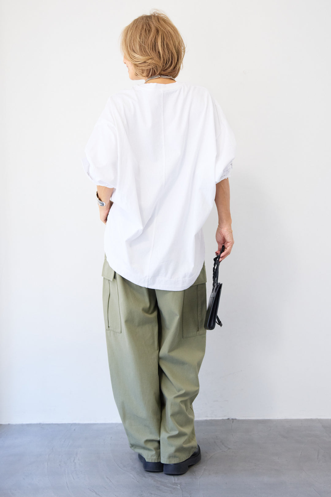 カフススリーブ・オーバーサイズ プルオーバーカットソー