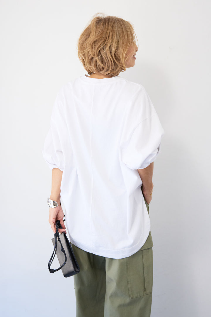 カフススリーブ・オーバーサイズ プルオーバーカットソー