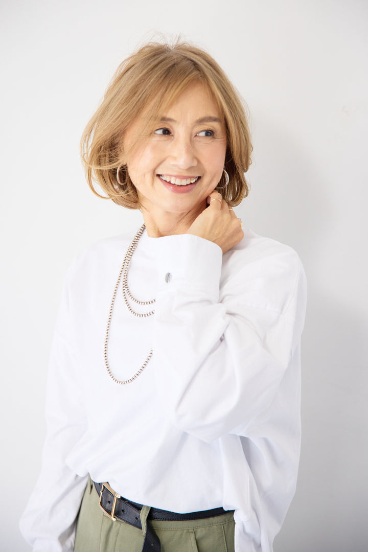 カフススリーブ・オーバーサイズ プルオーバーカットソー