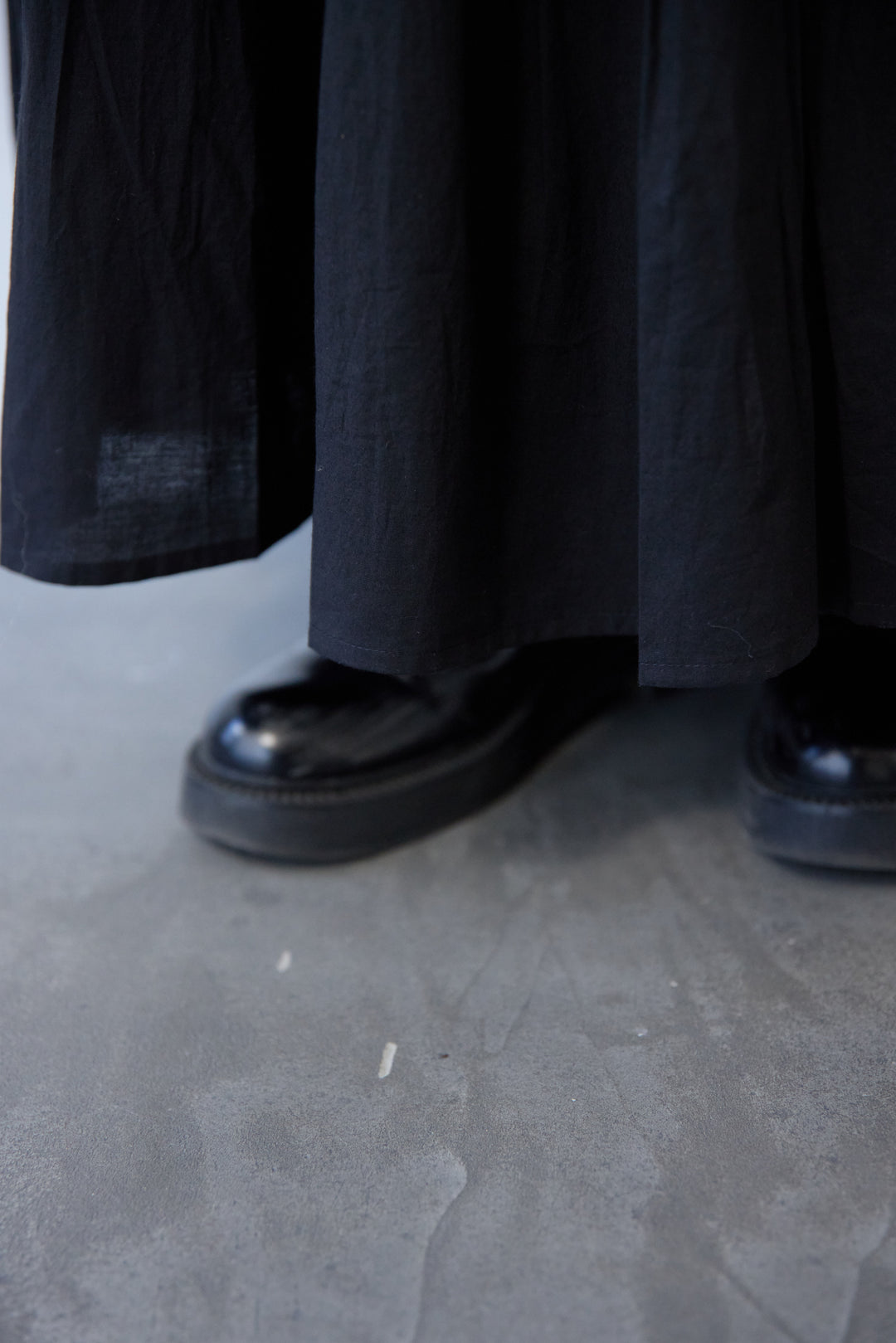 クラフトピンタック・マキシティアードスカート