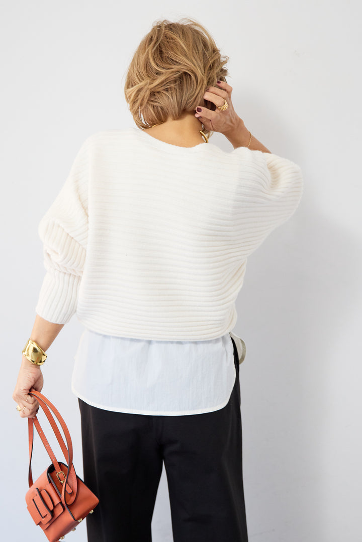 ジャージー・2タックワイドパンツ