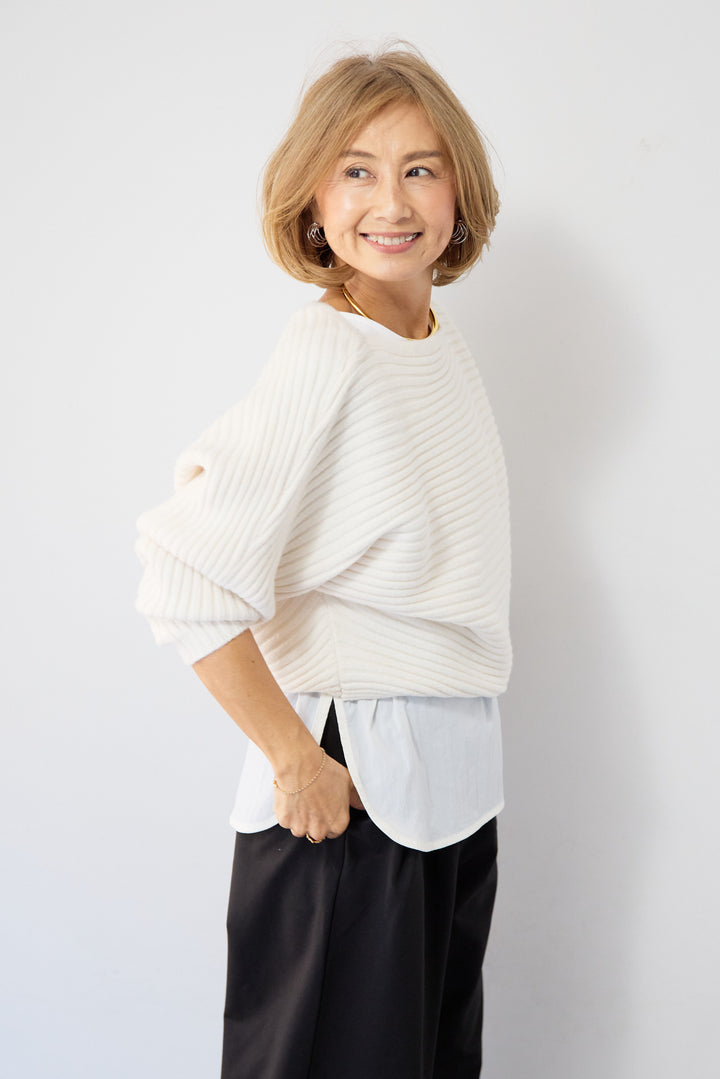 ジャージー・2タックワイドパンツ