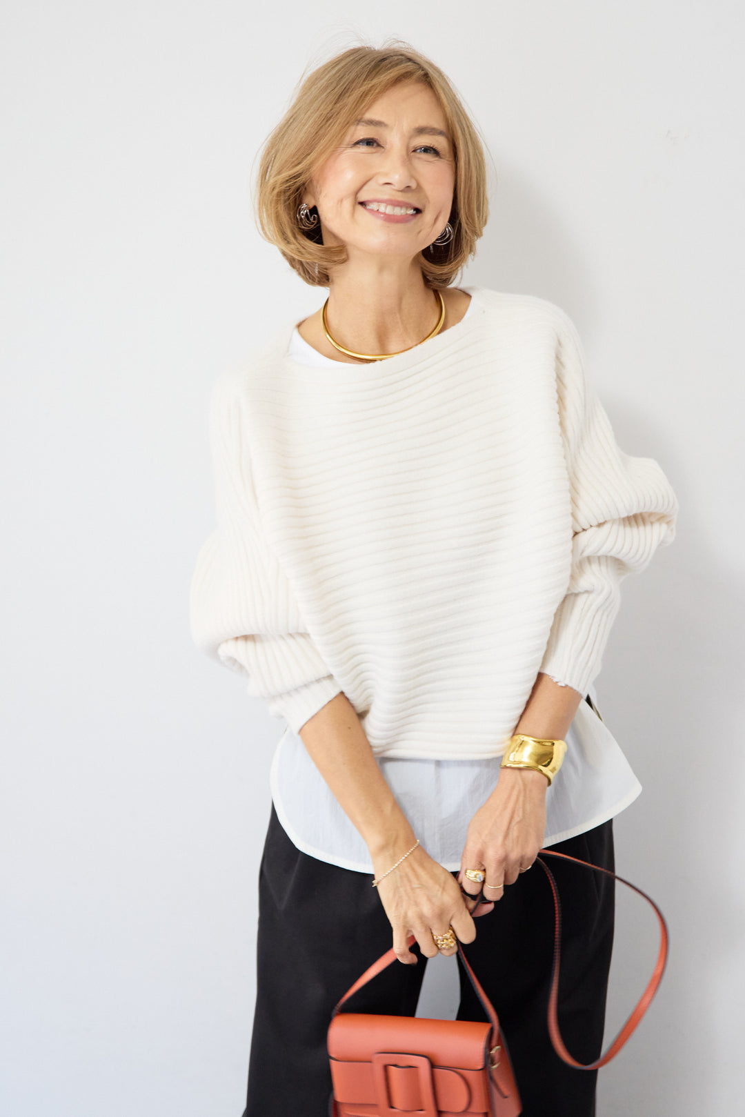 ジャージー・2タックワイドパンツ