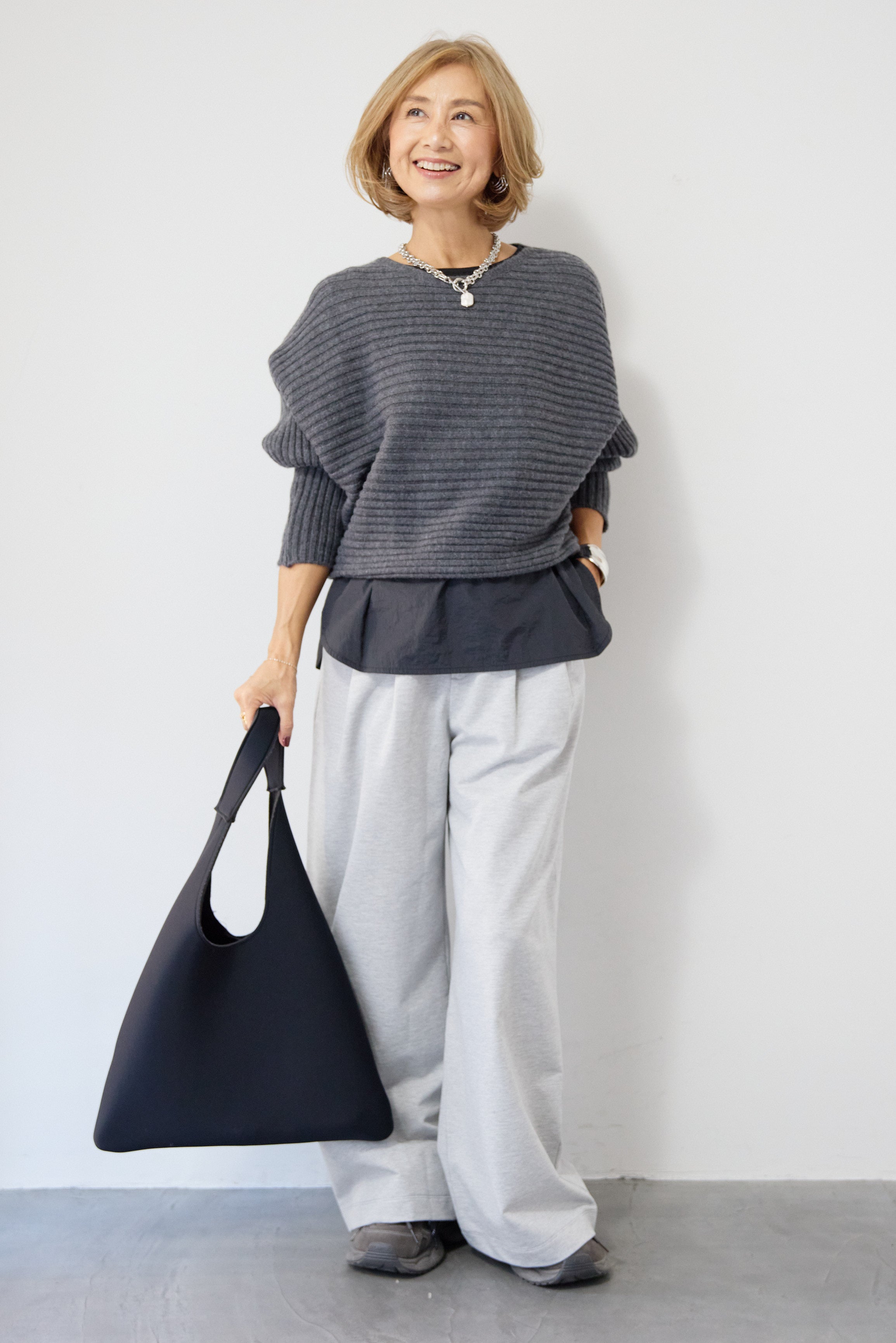 新品タグ付き　PLUS OTO.HA プラスオトハ　ランタンスリーブワンピース skinholictokyoさんコラボ】ランタンスリーブワンピース