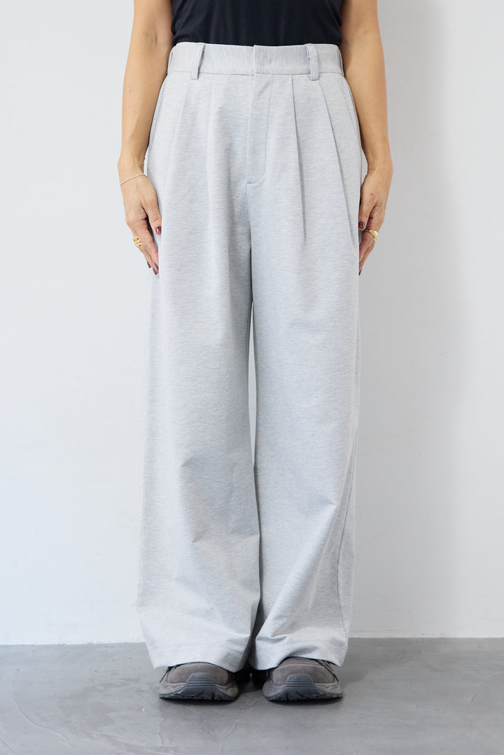 ジャージー・2タックワイドパンツ