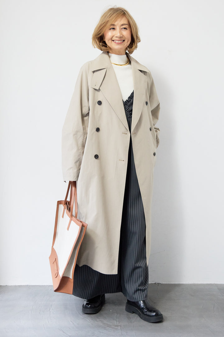 バックデザイン・ビッグシルエットスプリングコート