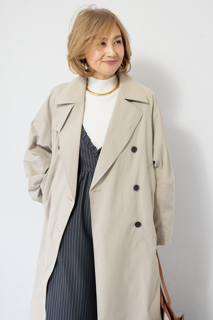 バックデザイン・ビッグシルエットスプリングコート