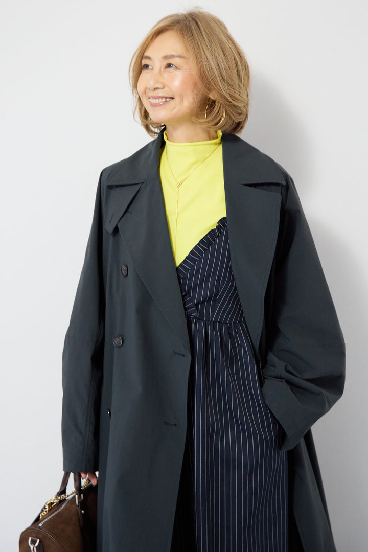 バックデザイン・ビッグシルエットスプリングコート