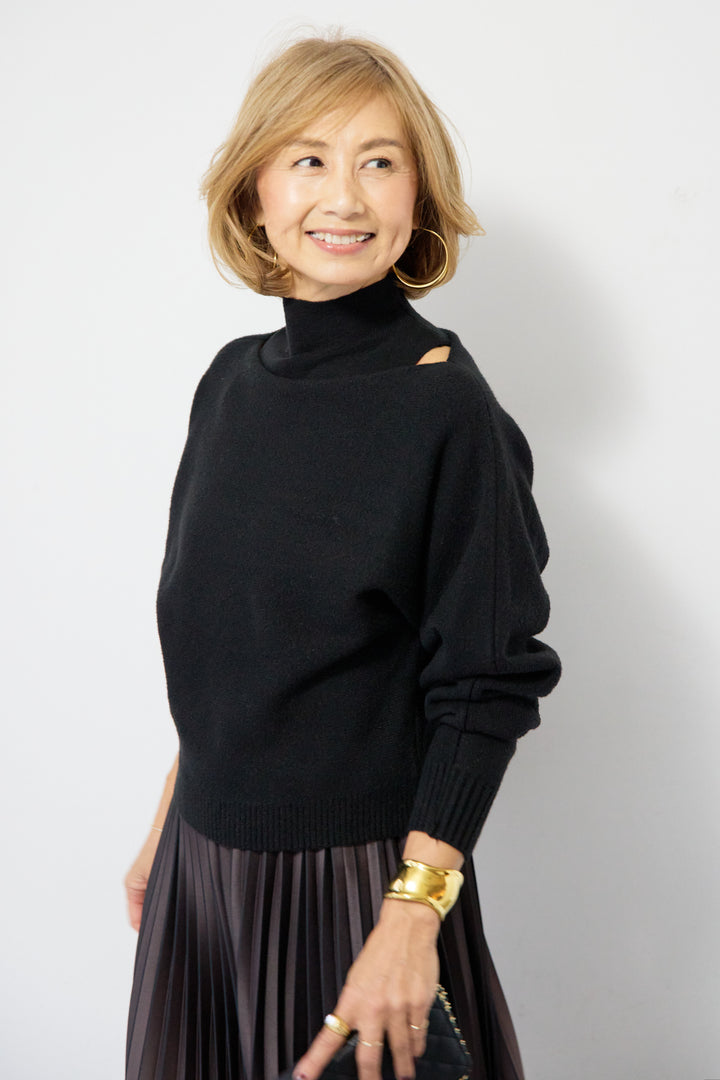 2WAYレイヤードニット