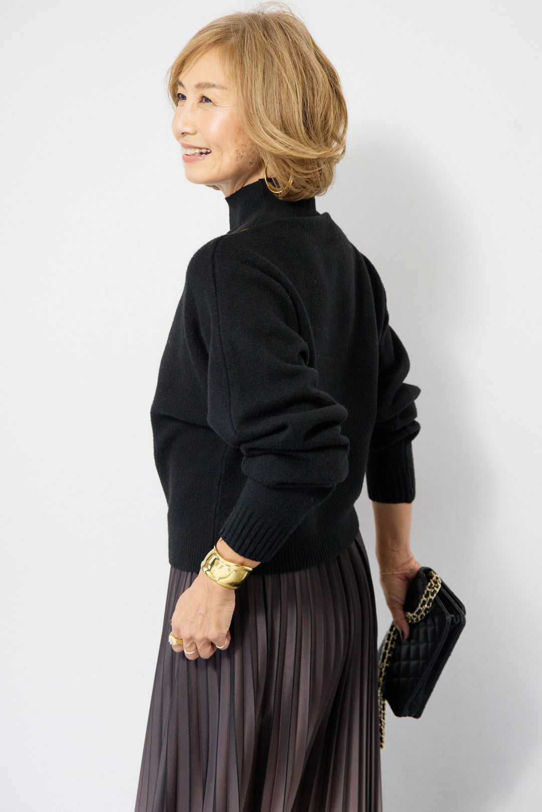 2WAYレイヤードニット