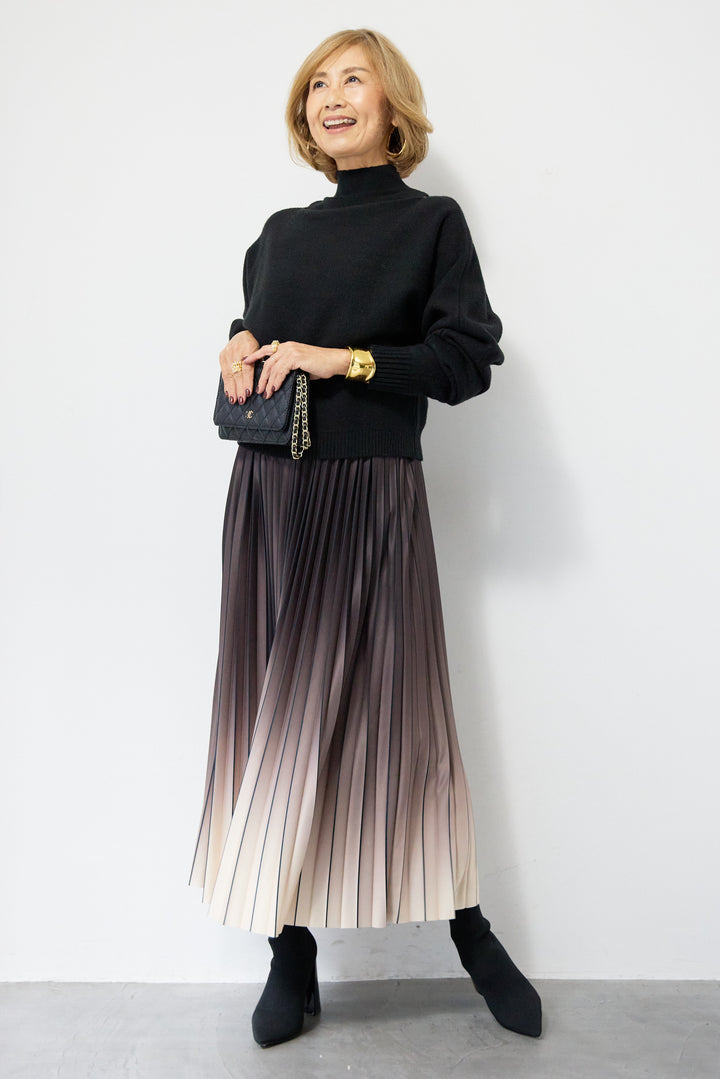 2WAYレイヤードニット