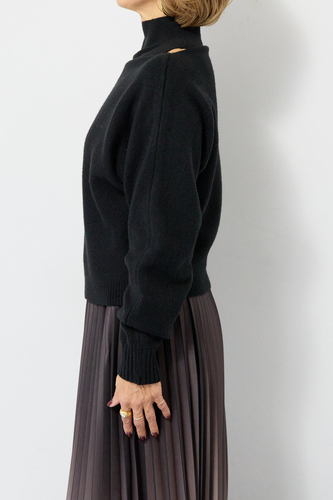 2WAYレイヤードニット