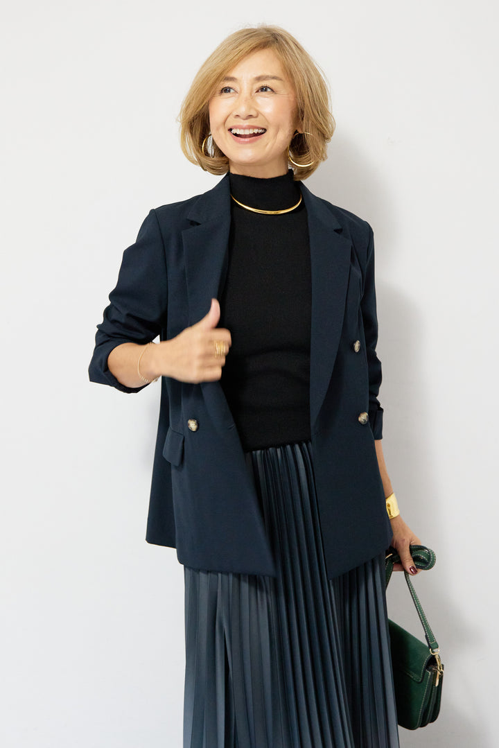 グラデーションロングプリーツスカート