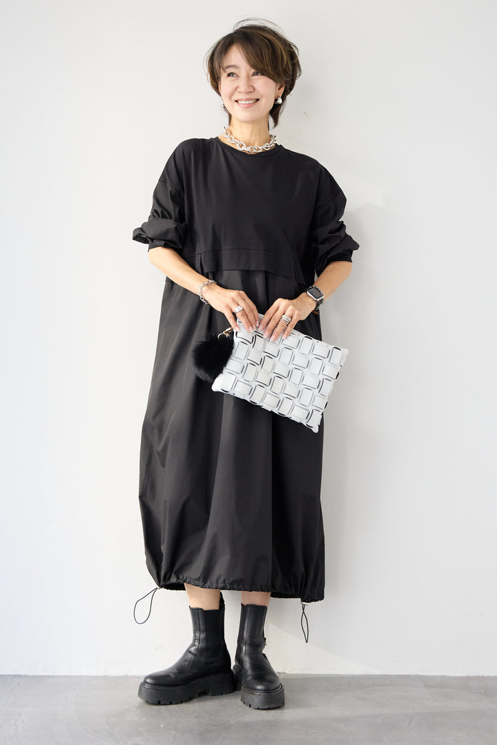 布帛切替カットワンピース