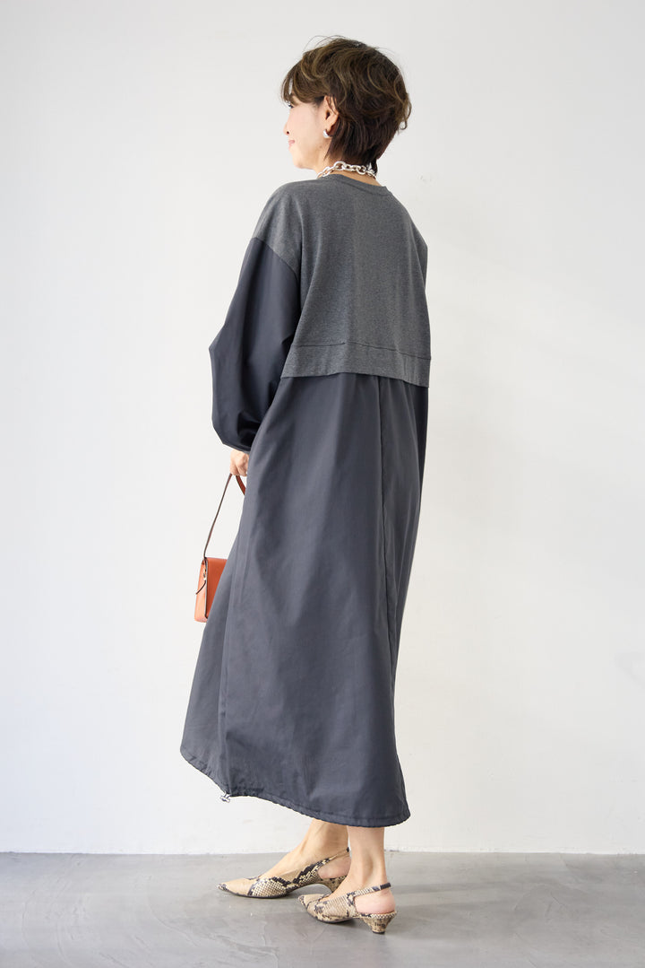 布帛切替カットワンピース