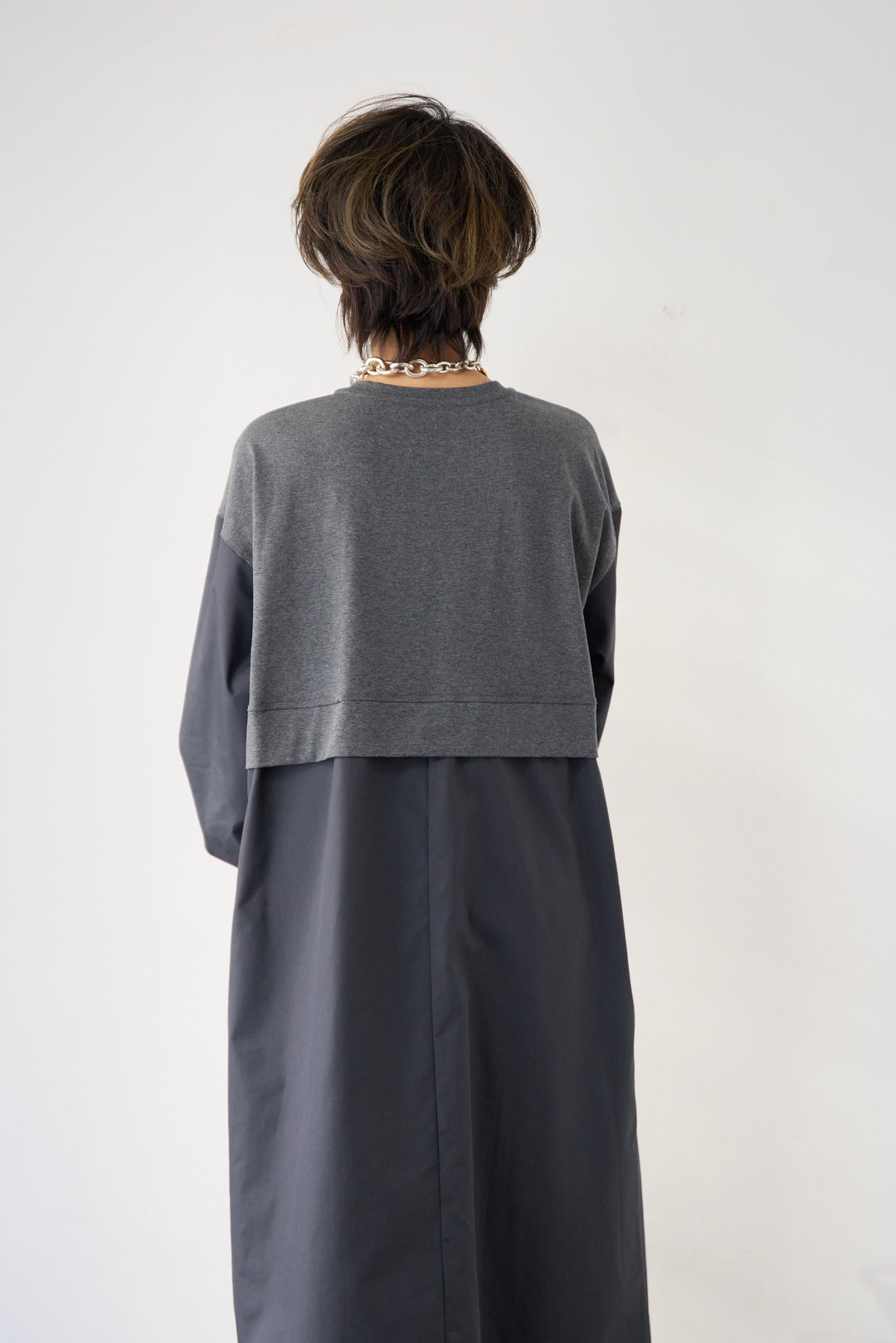 布帛切替カットワンピース