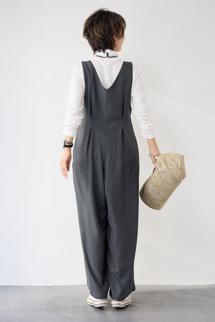 ストレッチ2WAYサロペット