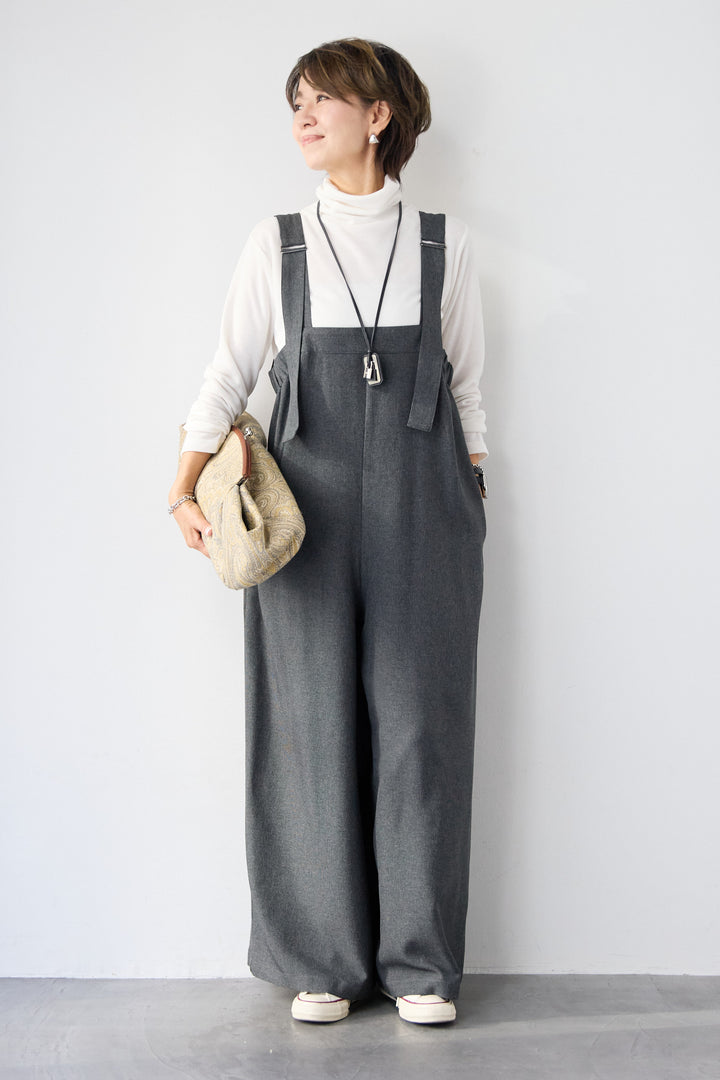 ストレッチ2WAYサロペット