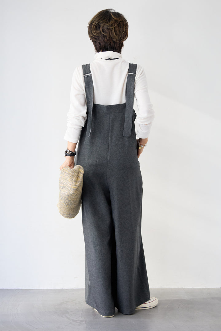 ストレッチ2WAYサロペット