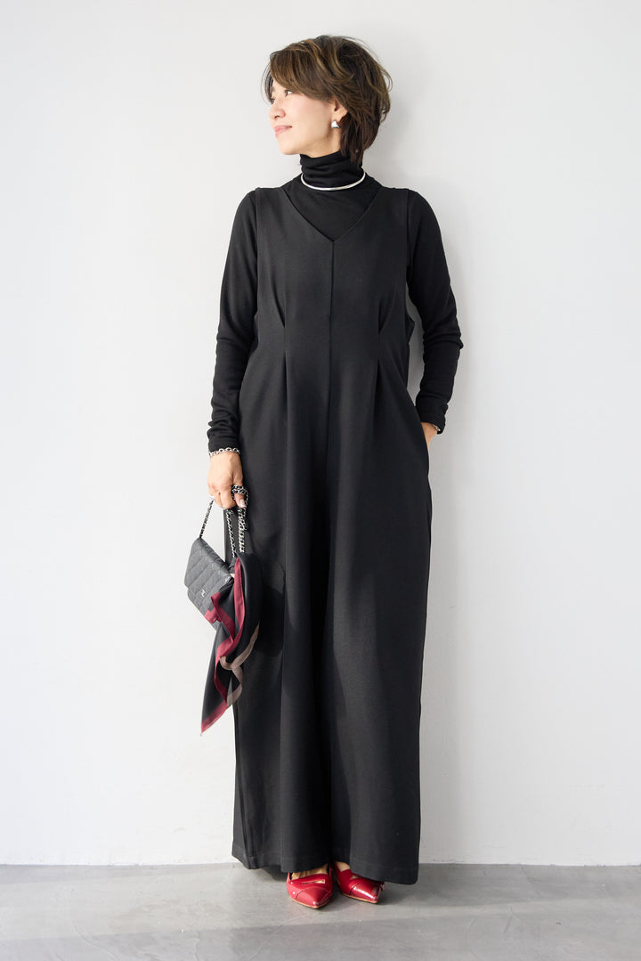 ストレッチ2WAYサロペット