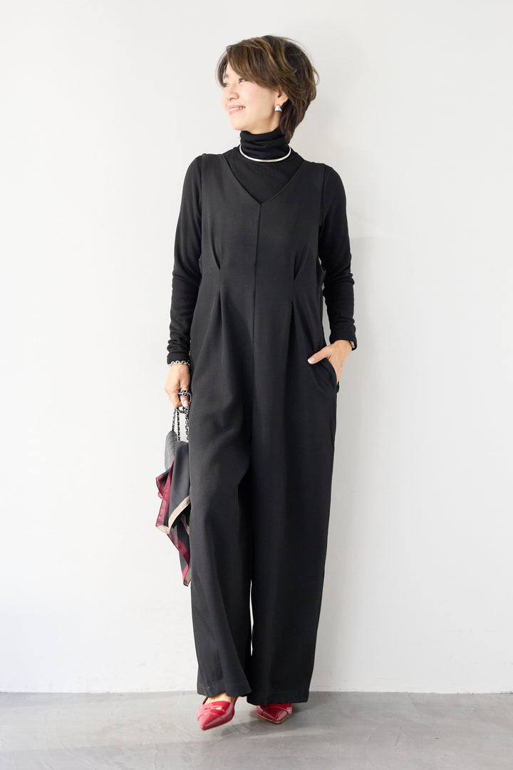 ストレッチ2WAYサロペット