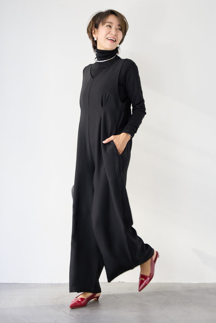 ストレッチ2WAYサロペット