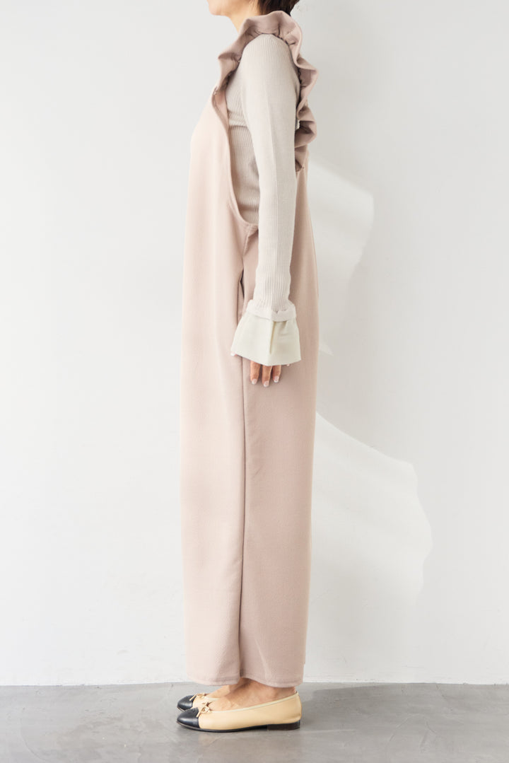 フリルショルダーオールインワン