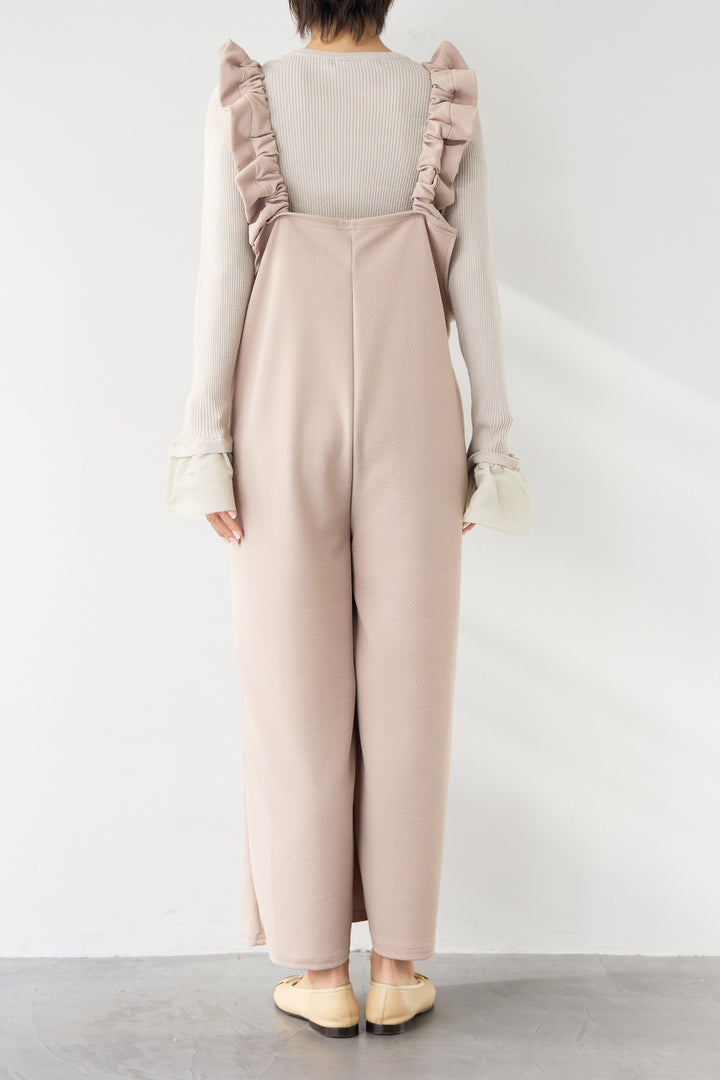 フリルショルダーオールインワン