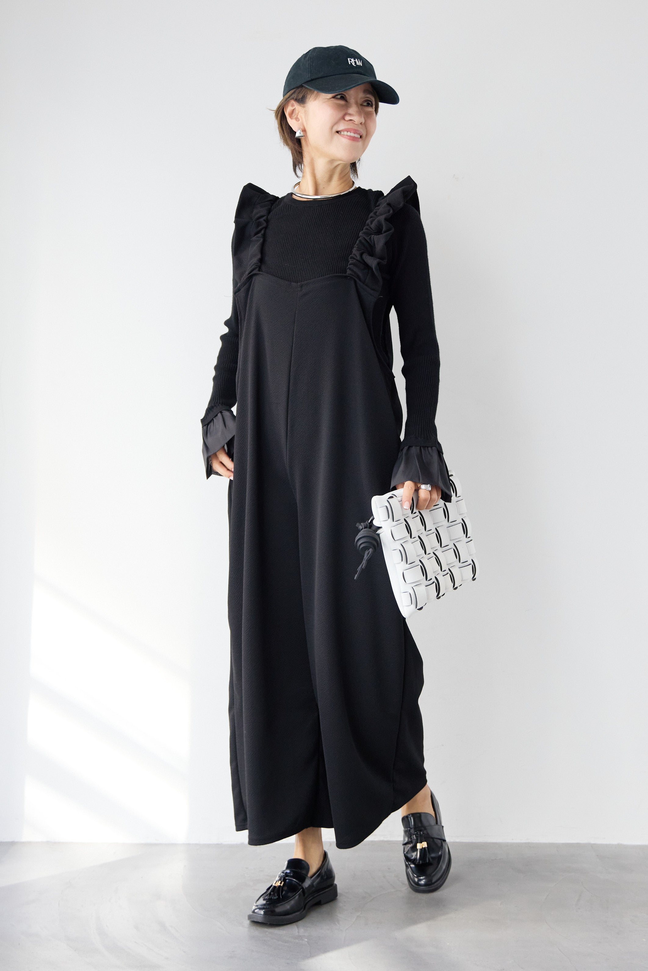 フリルショルダーオールインワン WILLFULLY フリルショルダー