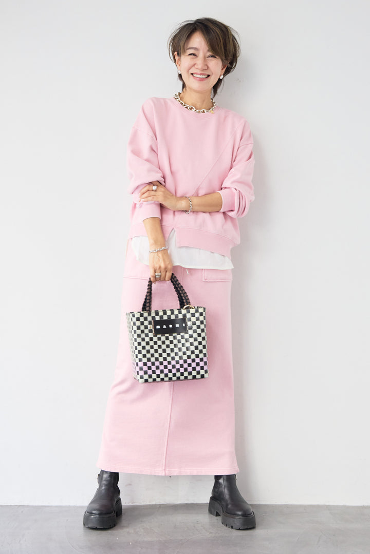 ピグメントスウェットスカート