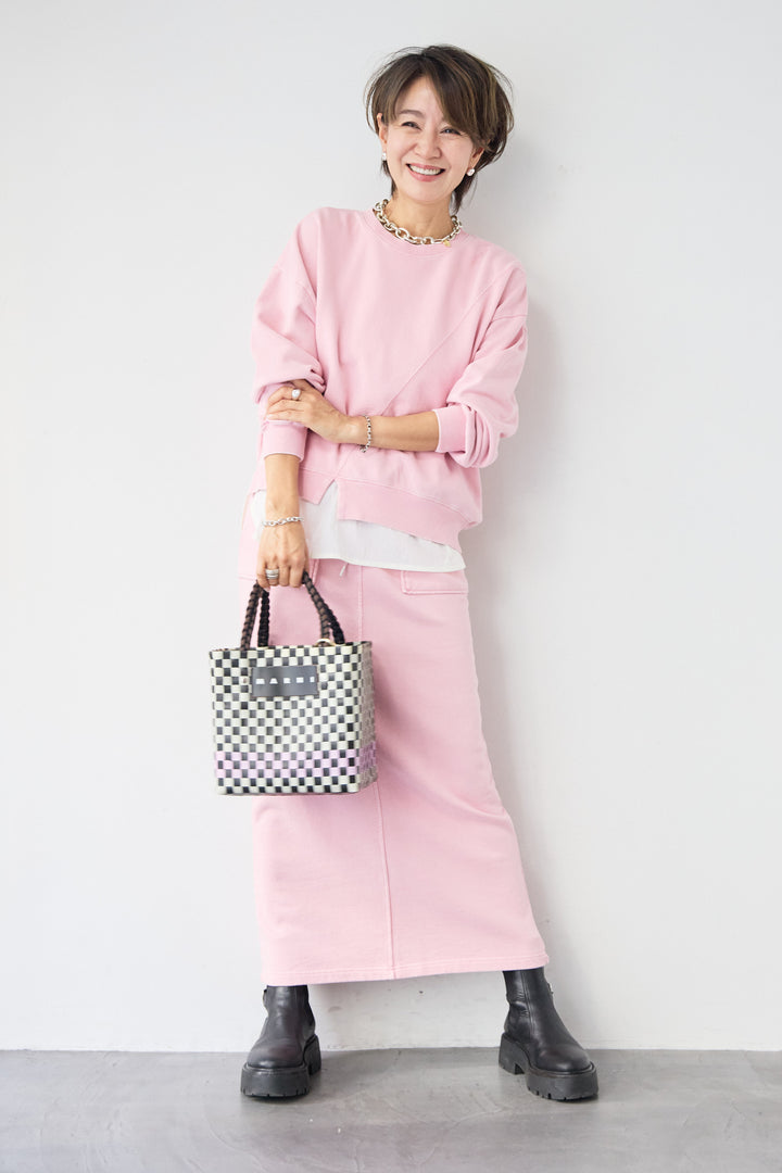 ピグメントスウェットスカート