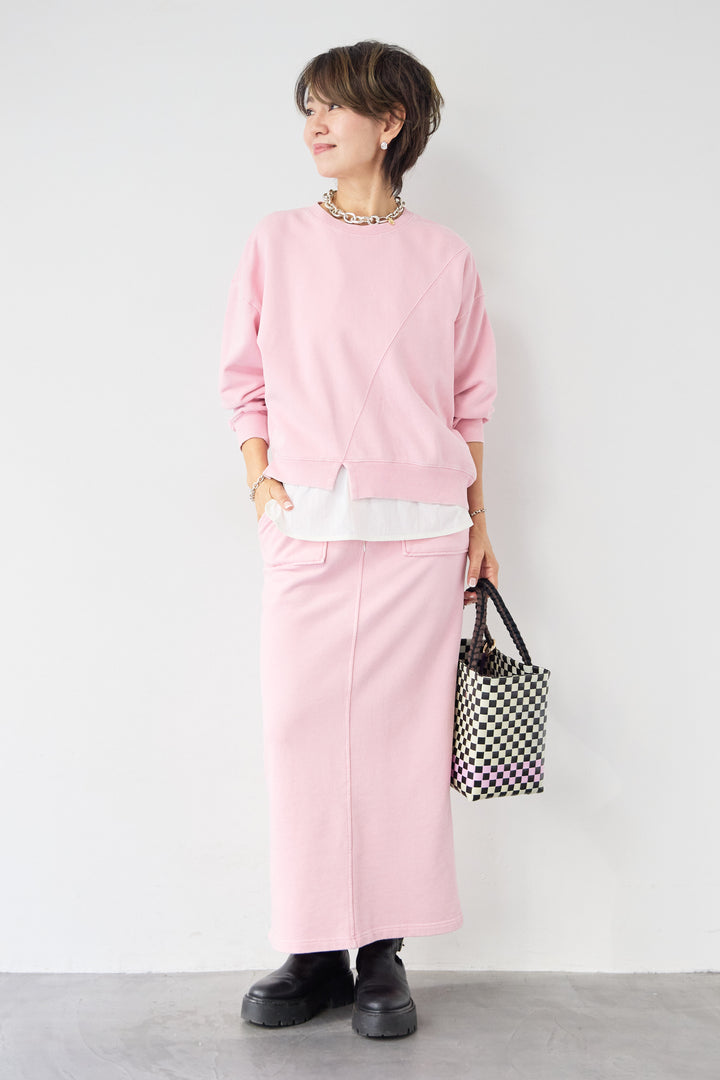 ピグメントスウェットスカート