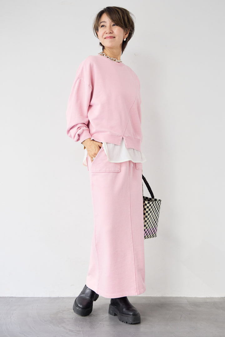 ピグメントスウェットスカート