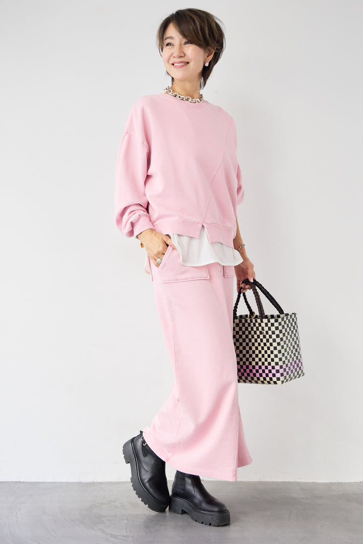 ピグメントスウェットスカート