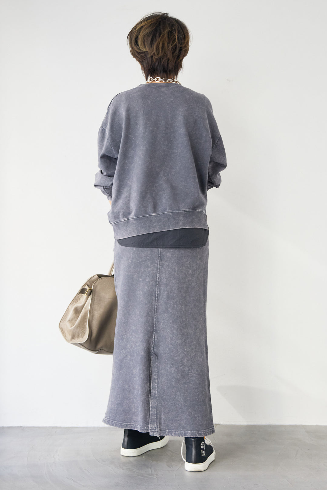 ピグメントスウェットスカート