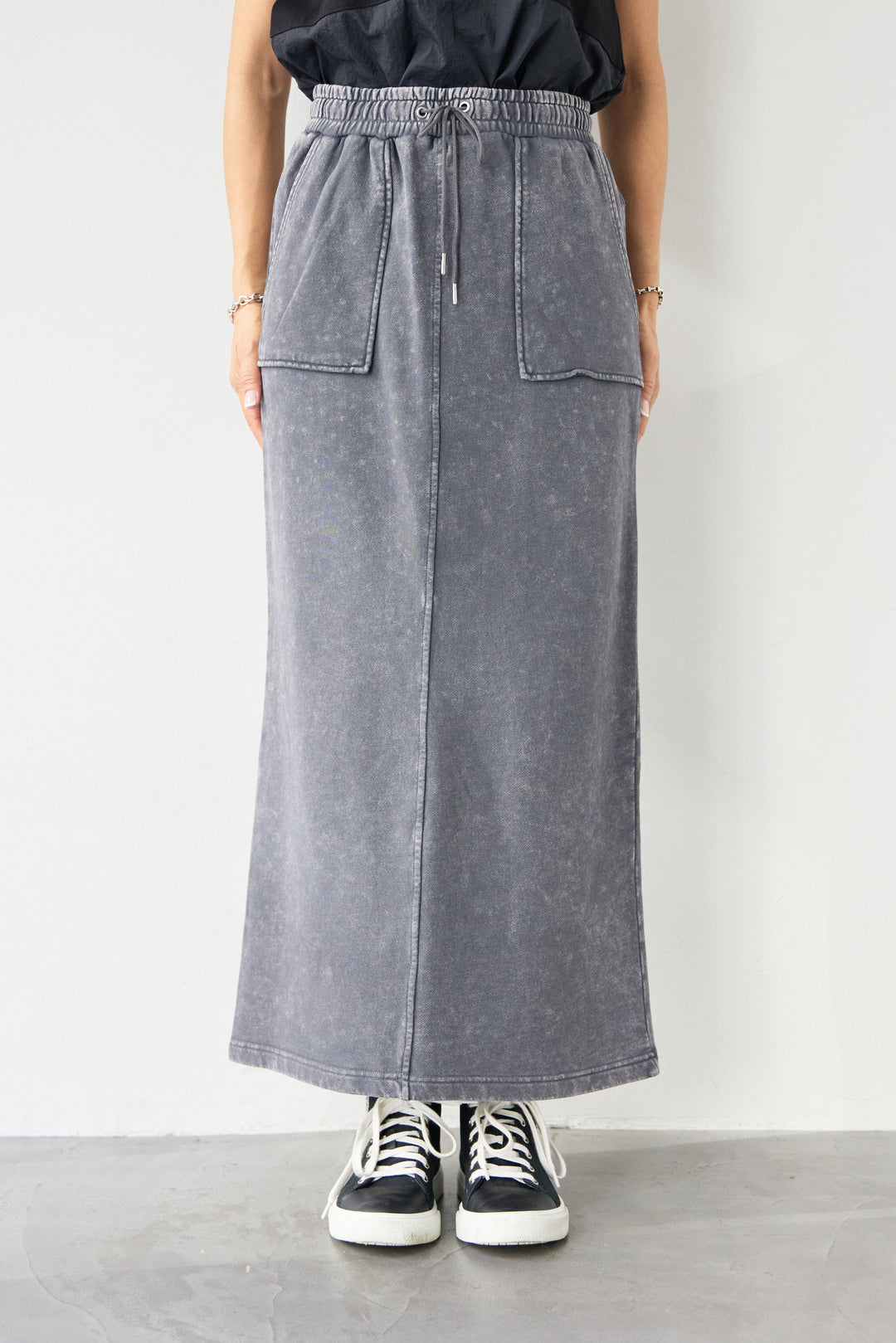 ピグメントスウェットスカート