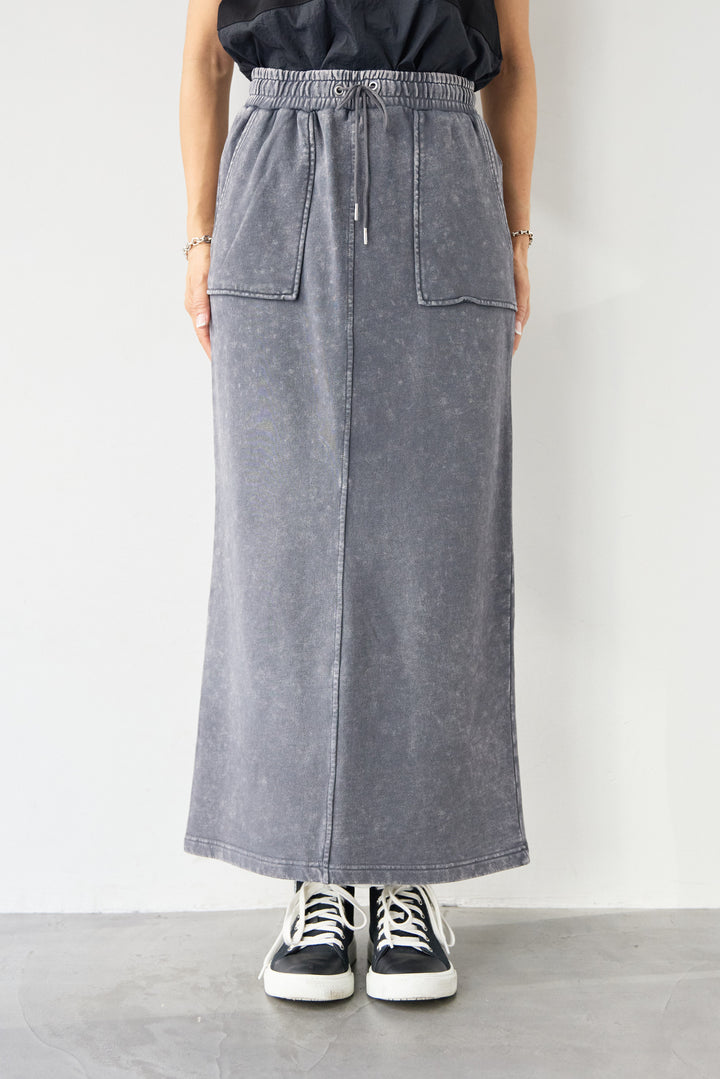 ピグメントスウェットスカート