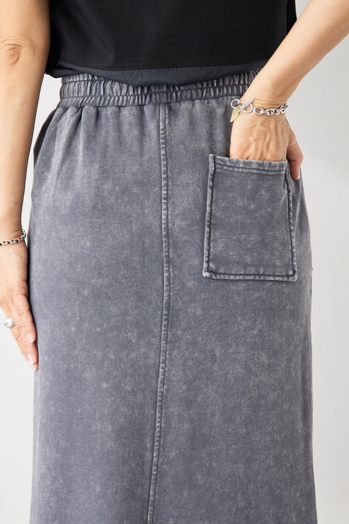 ピグメントスウェットスカート