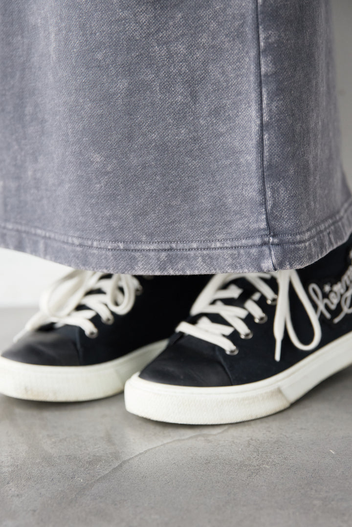 ピグメントスウェットスカート