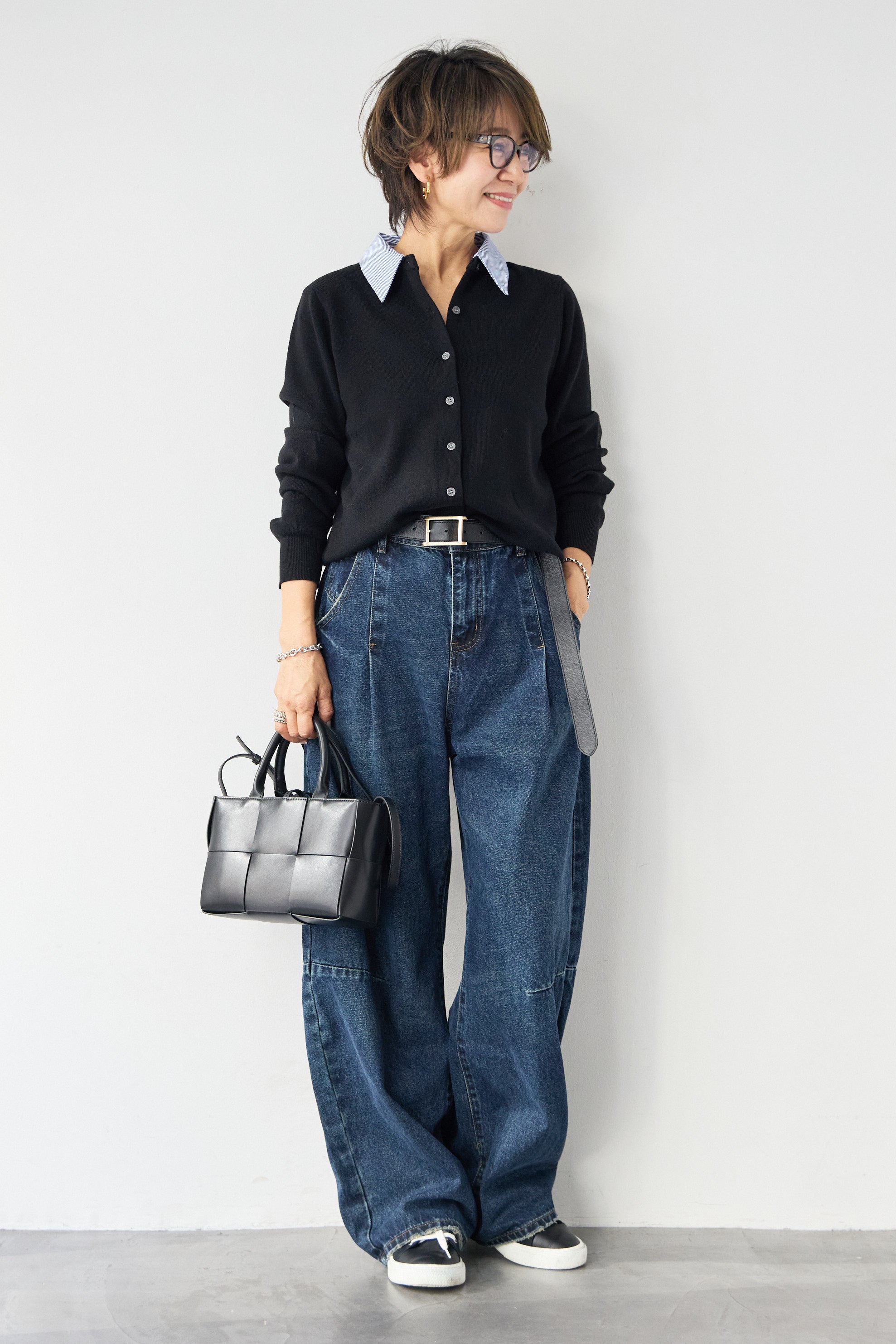 ストライプカラーニットカーディガン – plusotoha