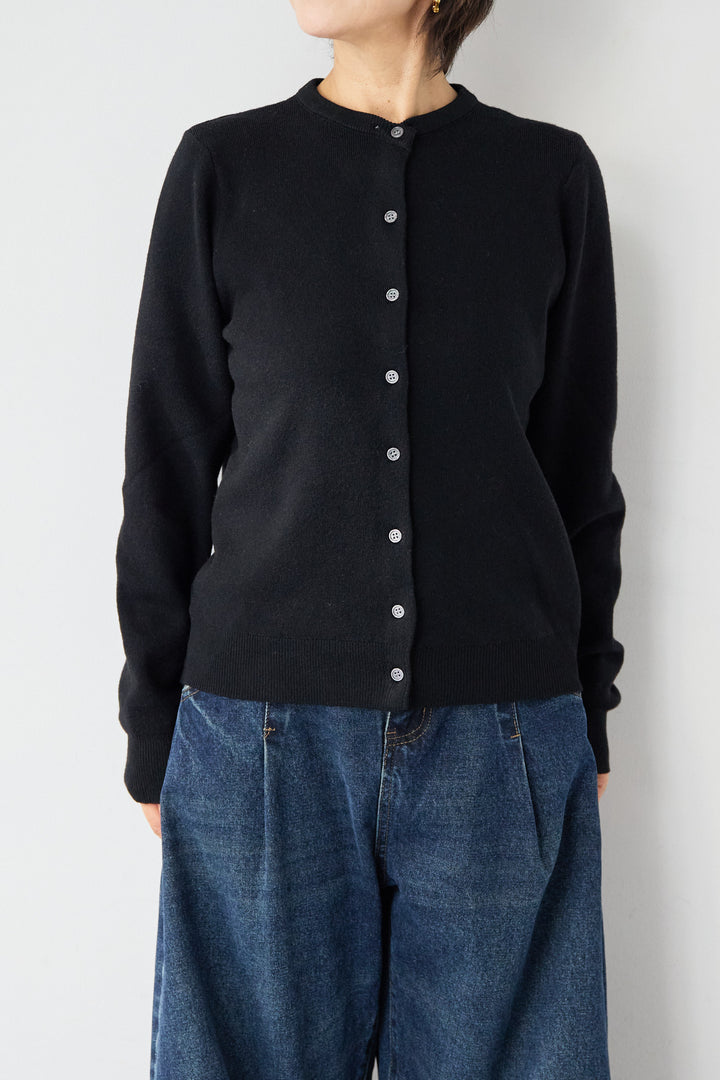 [SET]ストライプカラーニットカーディガン+カーブデニムパンツ(2set)